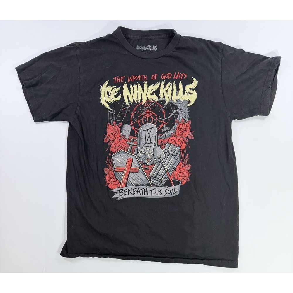 Ice Nine‎ Kills Beneath This Soil Graphic T Shirt Metal Band Mens Size L